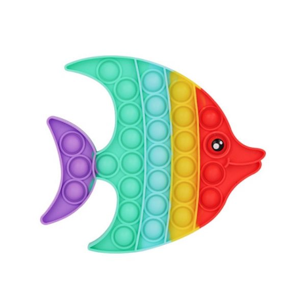 rainbow fish pop it fidget simple dimple anti stress toy - Horimiya Merch Store