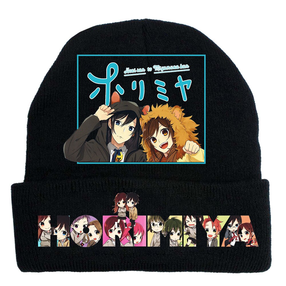 Hori san to Miyamura kun Horimiya Hori Kyoko Miyamura Izumi Hip Hop Masked Hat Brimless Pullover Cap Headgear Helmet